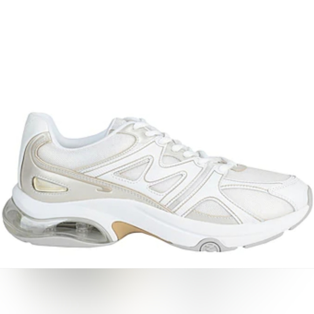 Michael Kors Kit Trainer Extreme Pale Gold Multi Women's 9.5